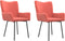 vidaXL - Eetkamerstoelen - 2 - st - fluweel - roze