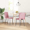 vidaXL - Eetkamerstoelen - 2 - st - fluweel - roze