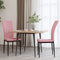 vidaXL - Eetkamerstoelen - 2 - st - fluweel - roze