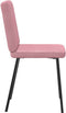 vidaXL - Eetkamerstoelen - 2 - st - fluweel - roze