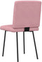 vidaXL - Eetkamerstoelen - 2 - st - fluweel - roze