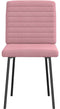 vidaXL - Eetkamerstoelen - 2 - st - fluweel - roze