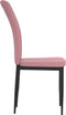 vidaXL - Eetkamerstoelen - 2 - st - fluweel - roze