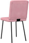 vidaXL - Eetkamerstoelen - 2 - st - fluweel - roze