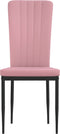 vidaXL - Eetkamerstoelen - 2 - st - fluweel - roze