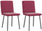 vidaXL - Eetkamerstoelen - 2 - st - fluweel - wijnrood