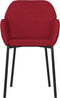 vidaXL - Eetkamerstoelen - 2 - st - fluweel - wijnrood