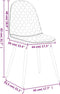 vidaXL - Eetkamerstoelen - 2 - st - fluweel - wijnrood