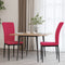 vidaXL - Eetkamerstoelen - 2 - st - fluweel - wijnrood