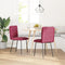 vidaXL - Eetkamerstoelen - 2 - st - fluweel - wijnrood