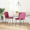 vidaXL - Eetkamerstoelen - 2 - st - fluweel - wijnrood