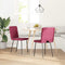 vidaXL - Eetkamerstoelen - 2 - st - fluweel - wijnrood