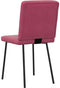vidaXL - Eetkamerstoelen - 2 - st - fluweel - wijnrood