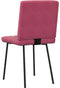 vidaXL - Eetkamerstoelen - 2 - st - fluweel - wijnrood