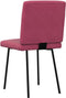 vidaXL - Eetkamerstoelen - 2 - st - fluweel - wijnrood