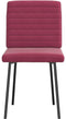 vidaXL - Eetkamerstoelen - 2 - st - fluweel - wijnrood