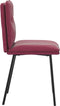 vidaXL - Eetkamerstoelen - 2 - st - fluweel - wijnrood