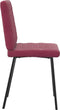 vidaXL - Eetkamerstoelen - 2 - st - fluweel - wijnrood
