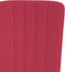 vidaXL - Eetkamerstoelen - 2 - st - fluweel - wijnrood