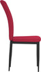 vidaXL - Eetkamerstoelen - 2 - st - fluweel - wijnrood