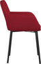 vidaXL - Eetkamerstoelen - 2 - st - fluweel - wijnrood