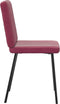 vidaXL - Eetkamerstoelen - 2 - st - fluweel - wijnrood