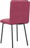 vidaXL - Eetkamerstoelen - 2 - st - fluweel - wijnrood