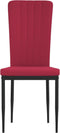 vidaXL - Eetkamerstoelen - 2 - st - fluweel - wijnrood
