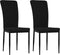 vidaXL - Eetkamerstoelen - 2 - st - fluweel - zwart