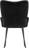 vidaXL - Eetkamerstoelen - 2 - st - fluweel - zwart