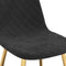 vidaXL - Eetkamerstoelen - 2 - st - fluweel - zwart