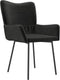 vidaXL - Eetkamerstoelen - 2 - st - fluweel - zwart