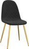 vidaXL - Eetkamerstoelen - 2 - st - fluweel - zwart