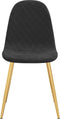vidaXL - Eetkamerstoelen - 2 - st - fluweel - zwart