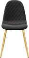 vidaXL - Eetkamerstoelen - 2 - st - fluweel - zwart