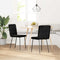 vidaXL - Eetkamerstoelen - 2 - st - fluweel - zwart