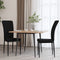 vidaXL - Eetkamerstoelen - 2 - st - fluweel - zwart