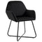 vidaXL - Eetkamerstoelen - 2 - st - fluweel - zwart