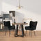 vidaXL - Eetkamerstoelen - 2 - st - fluweel - zwart