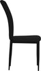 vidaXL - Eetkamerstoelen - 2 - st - fluweel - zwart