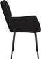 vidaXL - Eetkamerstoelen - 2 - st - fluweel - zwart