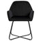 vidaXL - Eetkamerstoelen - 2 - st - fluweel - zwart