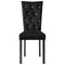 vidaXL - Eetkamerstoelen - 2 - st - fluweel - zwart