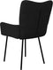 vidaXL - Eetkamerstoelen - 2 - st - fluweel - zwart