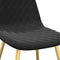 vidaXL - Eetkamerstoelen - 2 - st - fluweel - zwart