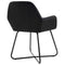 vidaXL - Eetkamerstoelen - 2 - st - fluweel - zwart