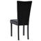 vidaXL - Eetkamerstoelen - 2 - st - fluweel - zwart