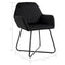 vidaXL - Eetkamerstoelen - 2 - st - fluweel - zwart