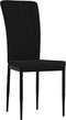 vidaXL - Eetkamerstoelen - 2 - st - fluweel - zwart