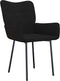 vidaXL - Eetkamerstoelen - 2 - st - fluweel - zwart